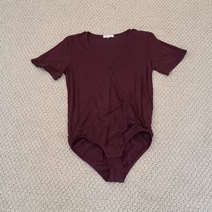 Madewell | Faux wrap bodysuit | Sz M